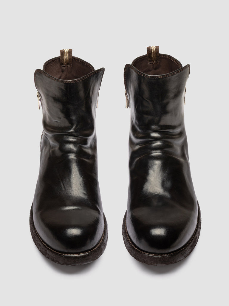BULLA DD 113 - Stivaletti con Zip in Pelle Marrone
