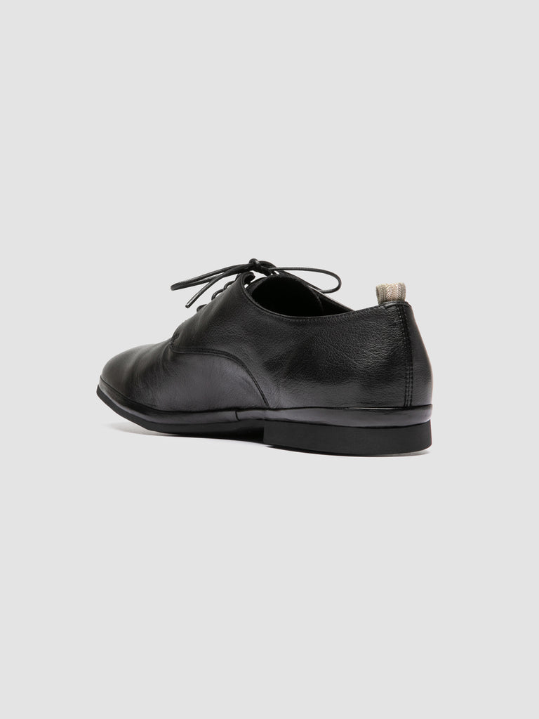 CALIFORNIA 007 - Black Leather Derby Shoes