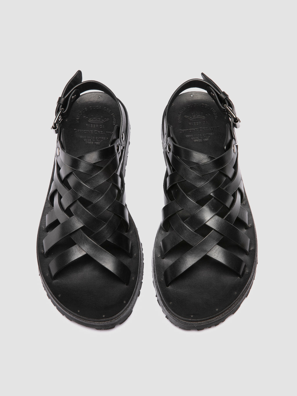 CHIOS 011 - Sandali in Pelle Nera - image 2