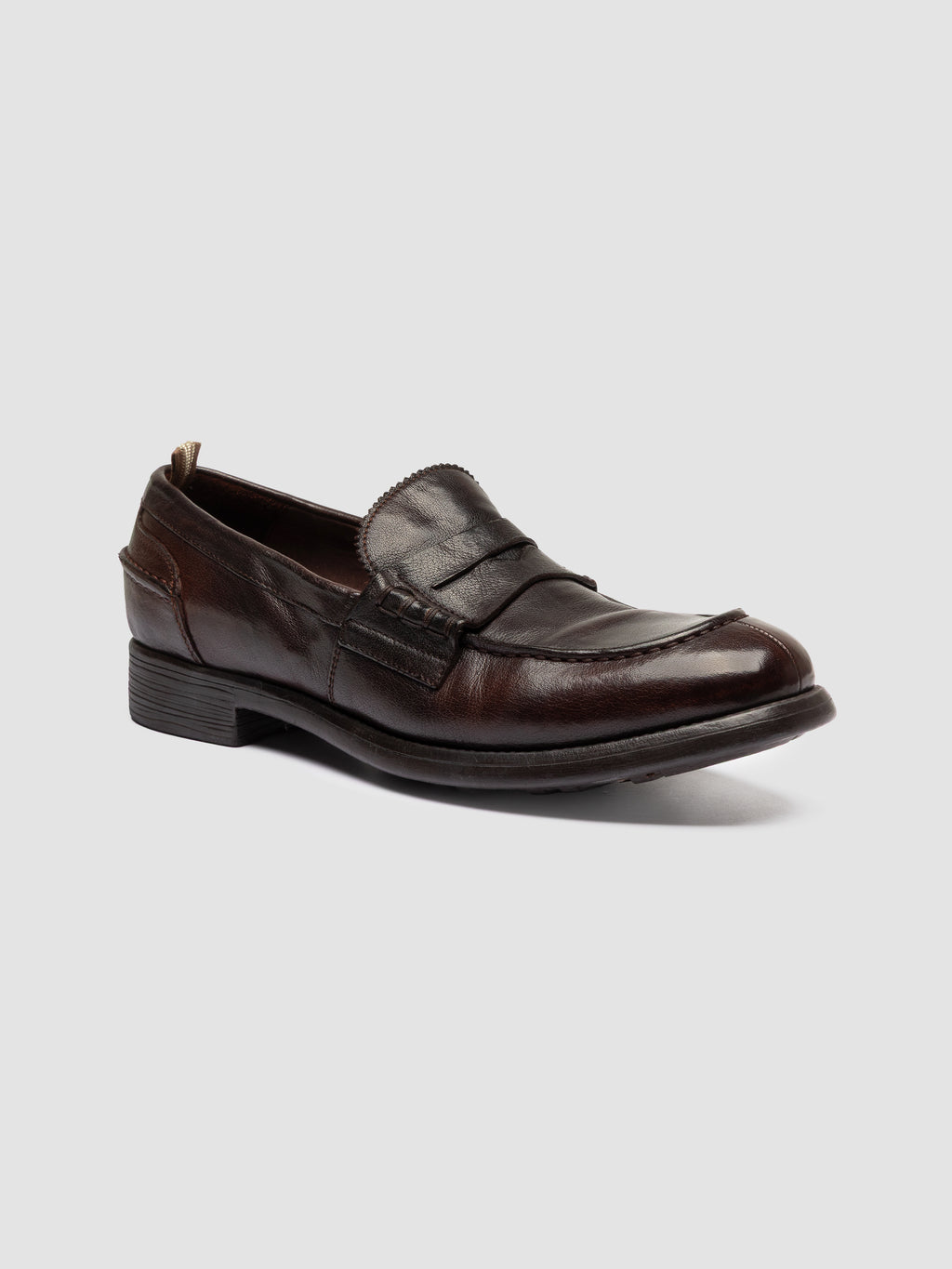 CHRONICLE 056 - Brown Leather Penny Loafer - image 3,side view