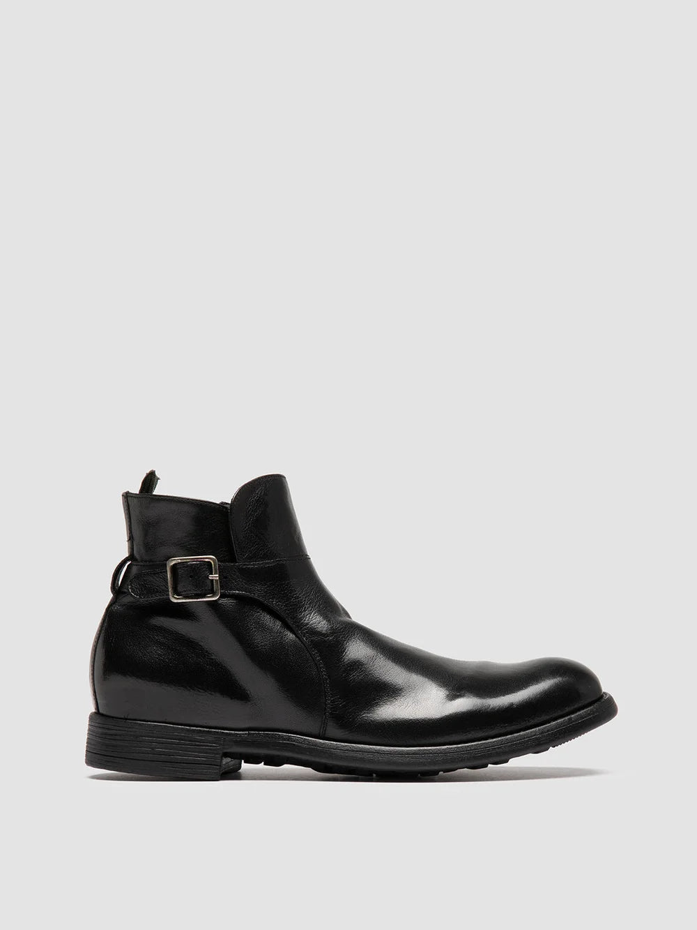 CHRONICLE 068 - Stivali con Zip in Pelle Nera - image 1,side view