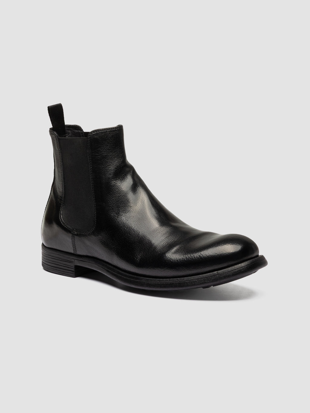 CHRONICLE 074 - Stivaletti Chelsea in Pelle Nera - image 3,side view