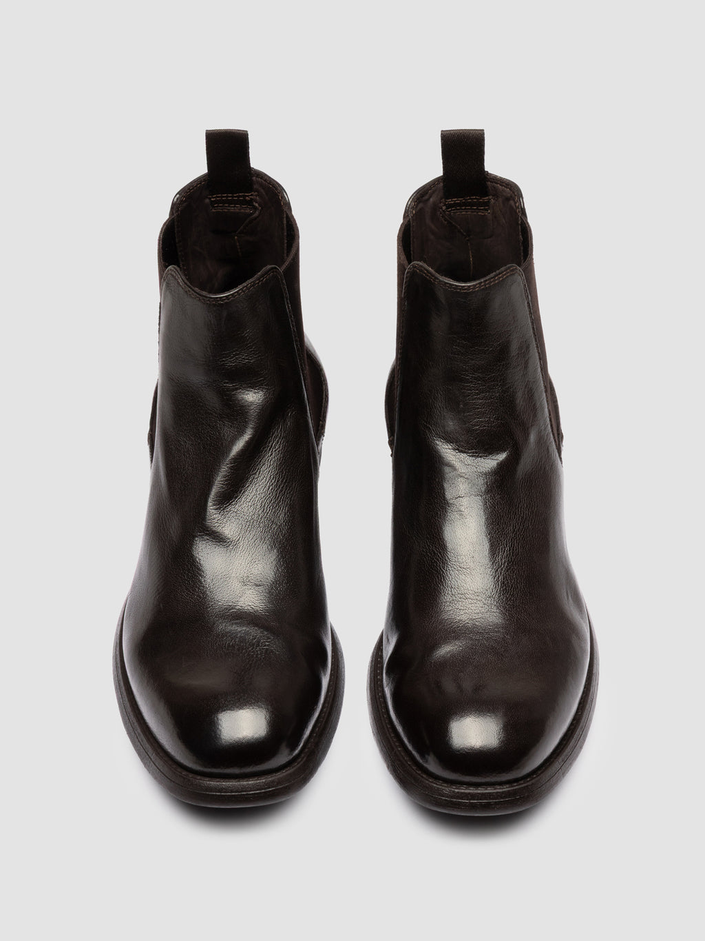 CHRONICLE 074 - Stivaletti Chelsea in Pelle Marrone - image 2,side view