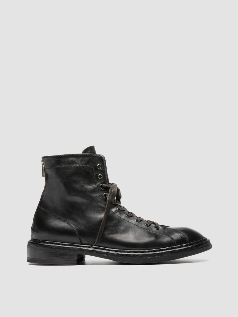 CONCEPT 001 - Stivali con Zip in Pelle Nera