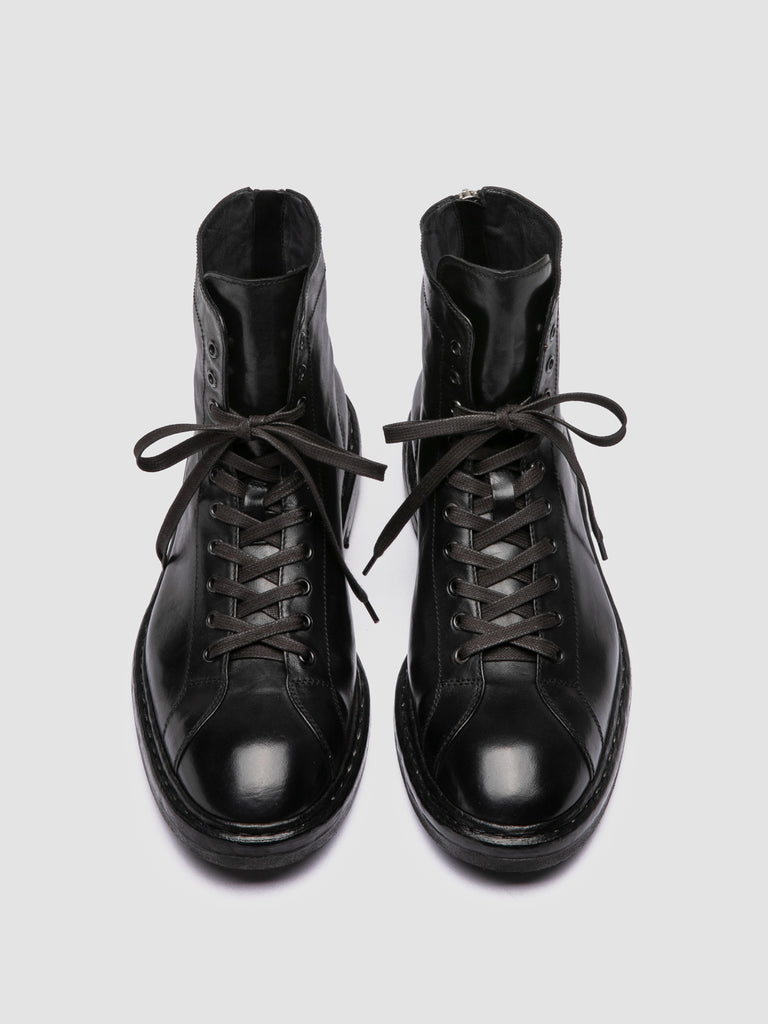 CONCEPT 001 - Stivali con Zip in Pelle Nera