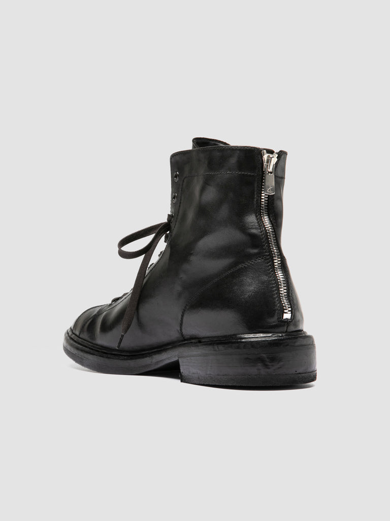 CONCEPT 001 - Stivali con Zip in Pelle Nera