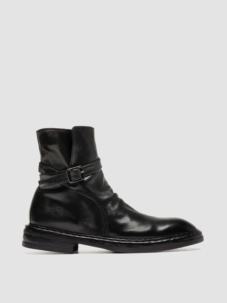 CONCEPT 003 - Stivali con Zip in Pelle Nera