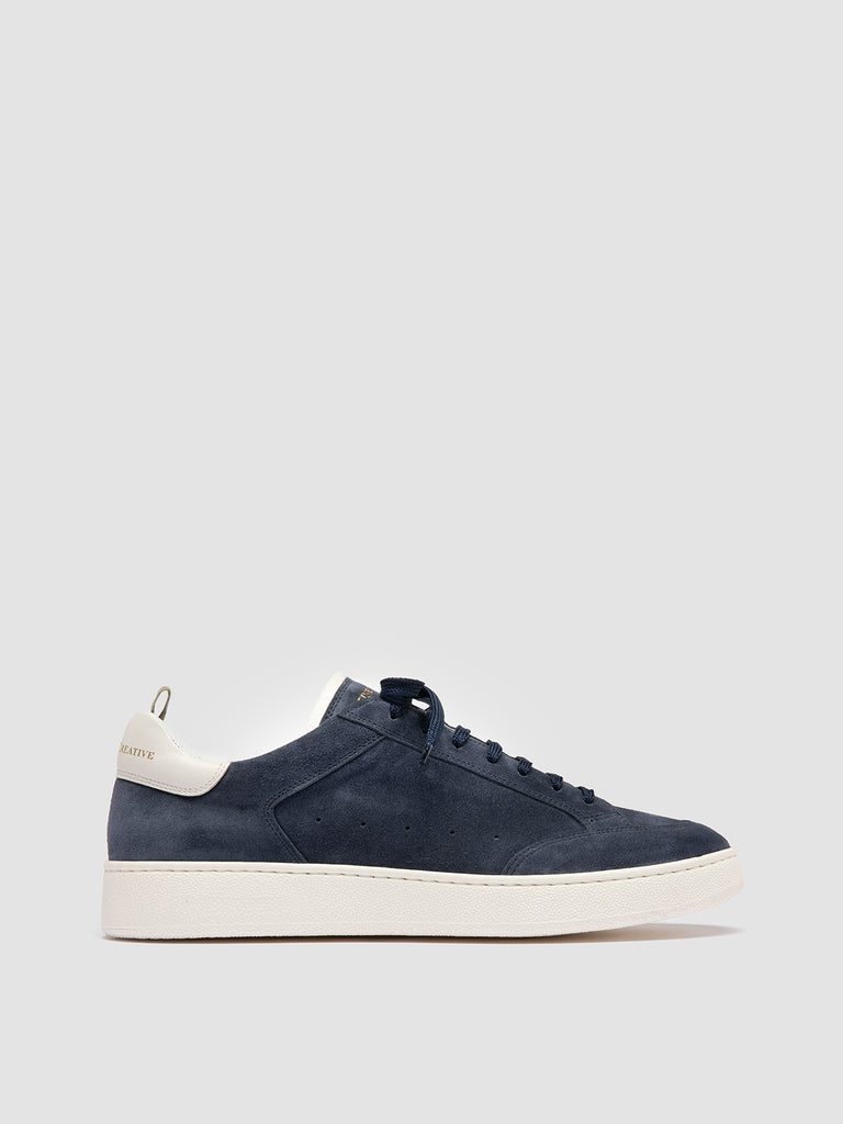 THE DIME 001 - Sneaker Basse in Pelle Scamosciata Blu