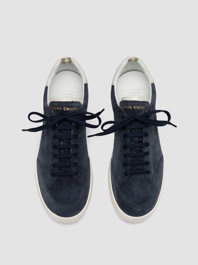 THE DIME 001 - Sneaker Basse in Pelle Scamosciata Blu