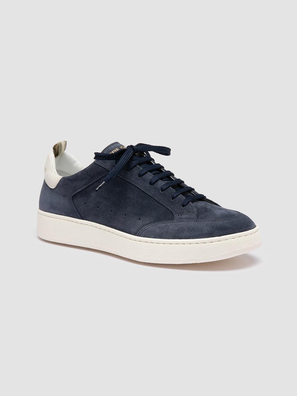 THE DIME 001 - Sneaker Basse in Pelle Scamosciata Blu