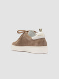 THE DIME 001 - Sneaker Basse in Pelle Scamosciata Tortora