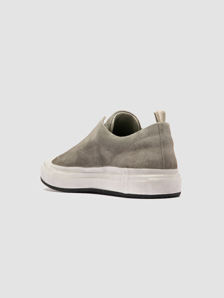 DUB 001 - Sneaker Slip-On in Camoscio e Pelle Verde