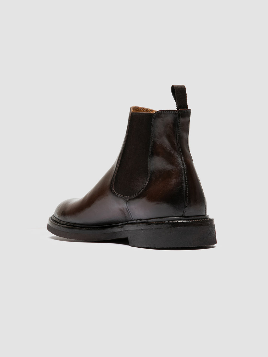 DUDE FLEXI 003 - Brown Leather Chelsea Boots - image 4,side view