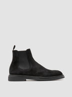 DUDE FLEXI 003 - Stivaletti Chelsea in Pelle Scamosciata Nera