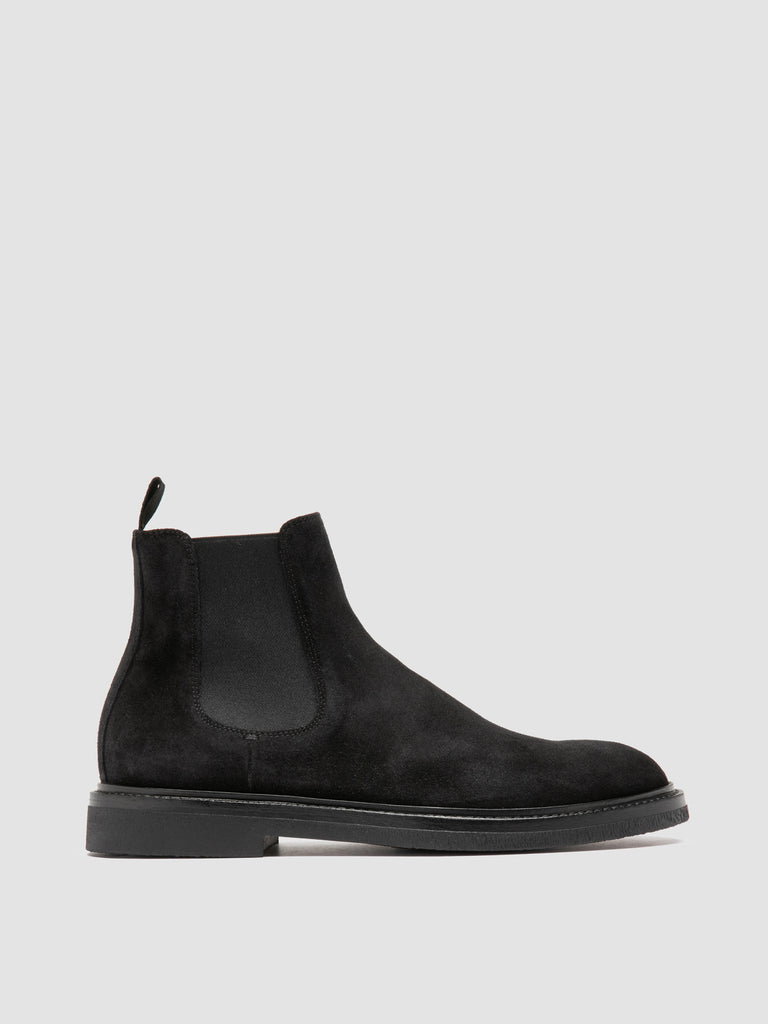 DUDE FLEXI 003 - Black Suede Chelsea Boots