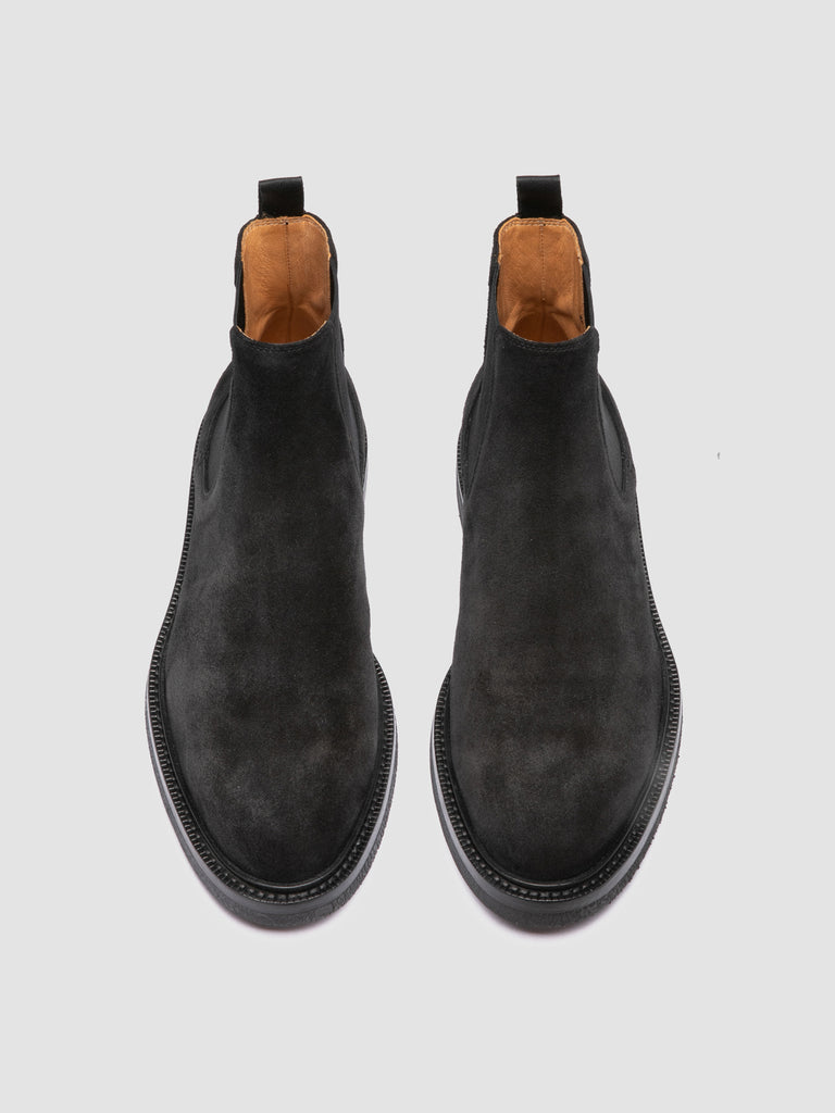 DUDE FLEXI 003 - Black Suede Chelsea Boots