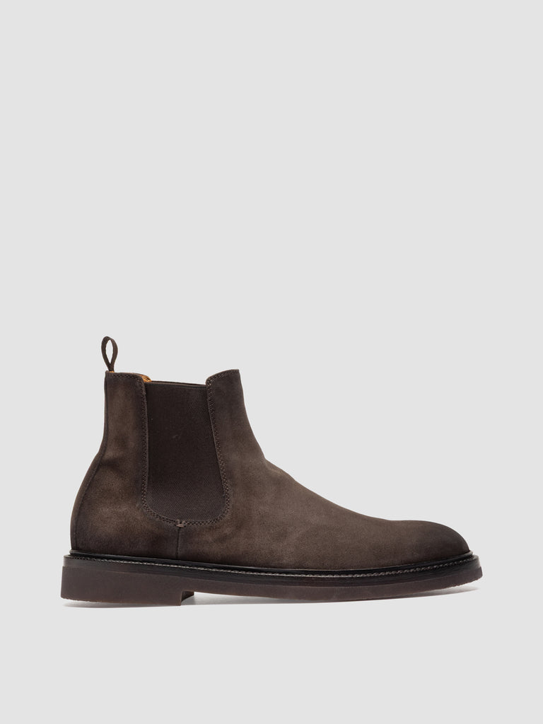 DUDE FLEXI 003 - Brown Suede Chelsea Boots