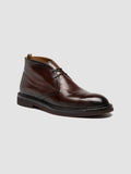 DUDE FLEXI 004 - Burgundy Leather Chukka Boots - thumb image 3,side view