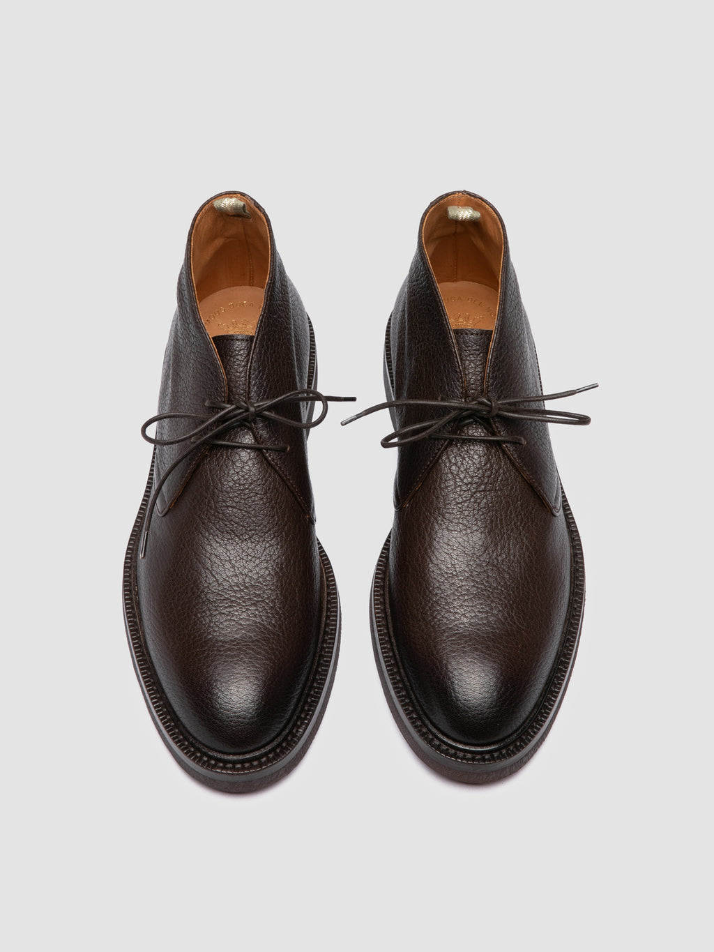 DUDE FLEXI 004 - Stivali Chukka in Pelle Marrone - image 2,side view