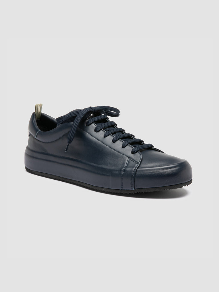 EASY 001 - Blue Leather Low Top Sneakers Men Officine Creative - 3