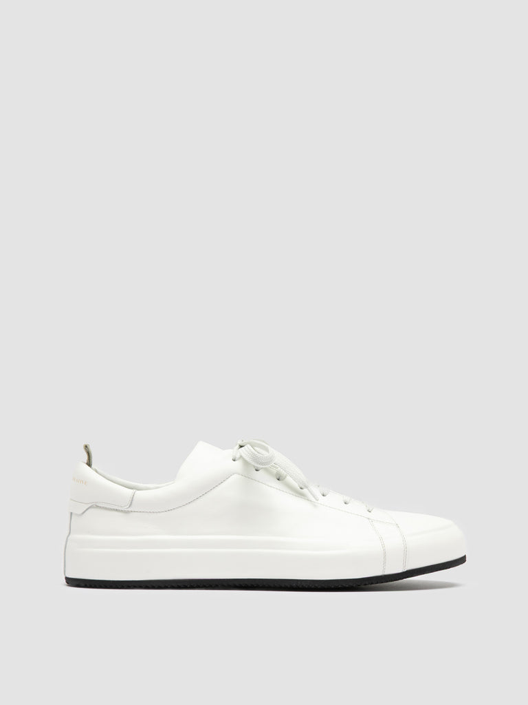 EASY 001 - White Leather Low Top Sneakers Men Officine Creative - 1