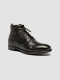 EMORY 023 - Stivali Stringati in Pelle Marrone