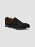EMORY 024 - Black Suede Penny Loafers - image OCUEMCA024SELU11000390 - 3