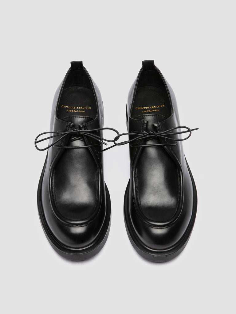 ENGINEER 002 - Black Leather Derby Shoes