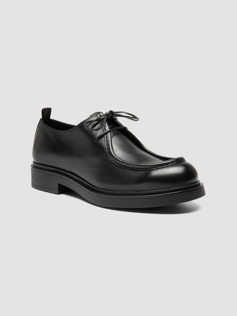 ENGINEER 002 - Black Leather Derby Shoes