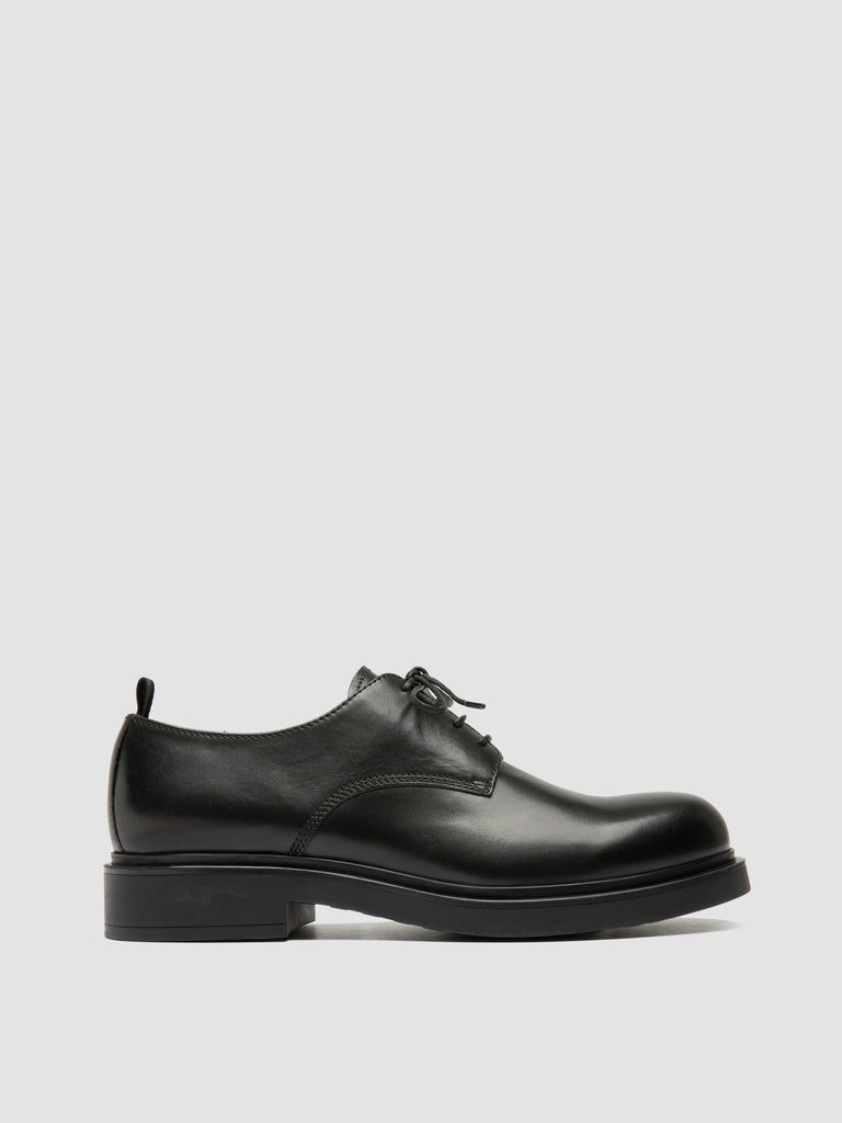 ENGINEER 004 - Black Leather Derby Shoes