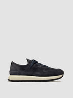 ENTIRE 001 - Sneaker in Pelle Scamosciata Blu Navy
