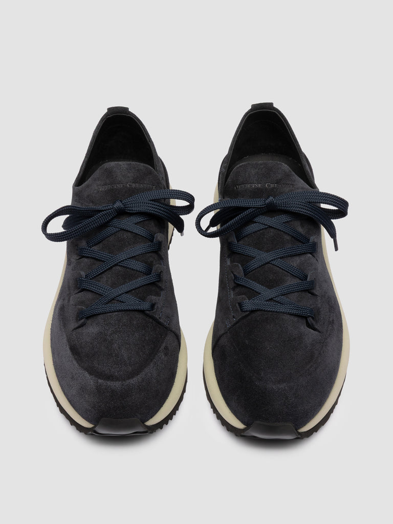 ENTIRE 001 - Sneaker in Pelle Scamosciata Blu Navy