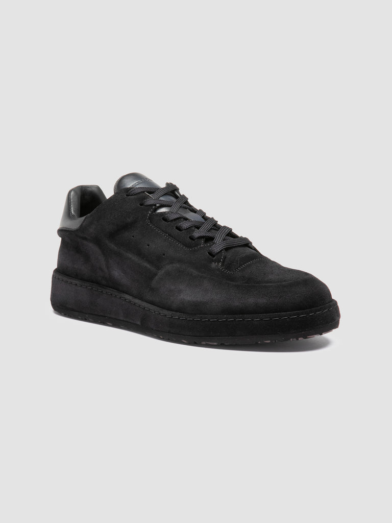 ERASER 001 - Blue Leather Low Top Sneakers