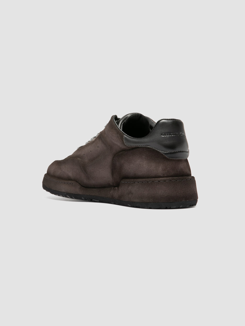 ERASER 001 - Sneaker Basse in Pelle Grigia - image 4,side view