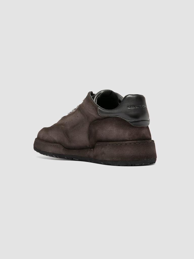 ERASER 001 - Grey Leather Low Top Sneakers