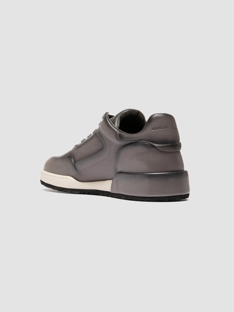 ERASER 001 - Grey Leather Sneakers