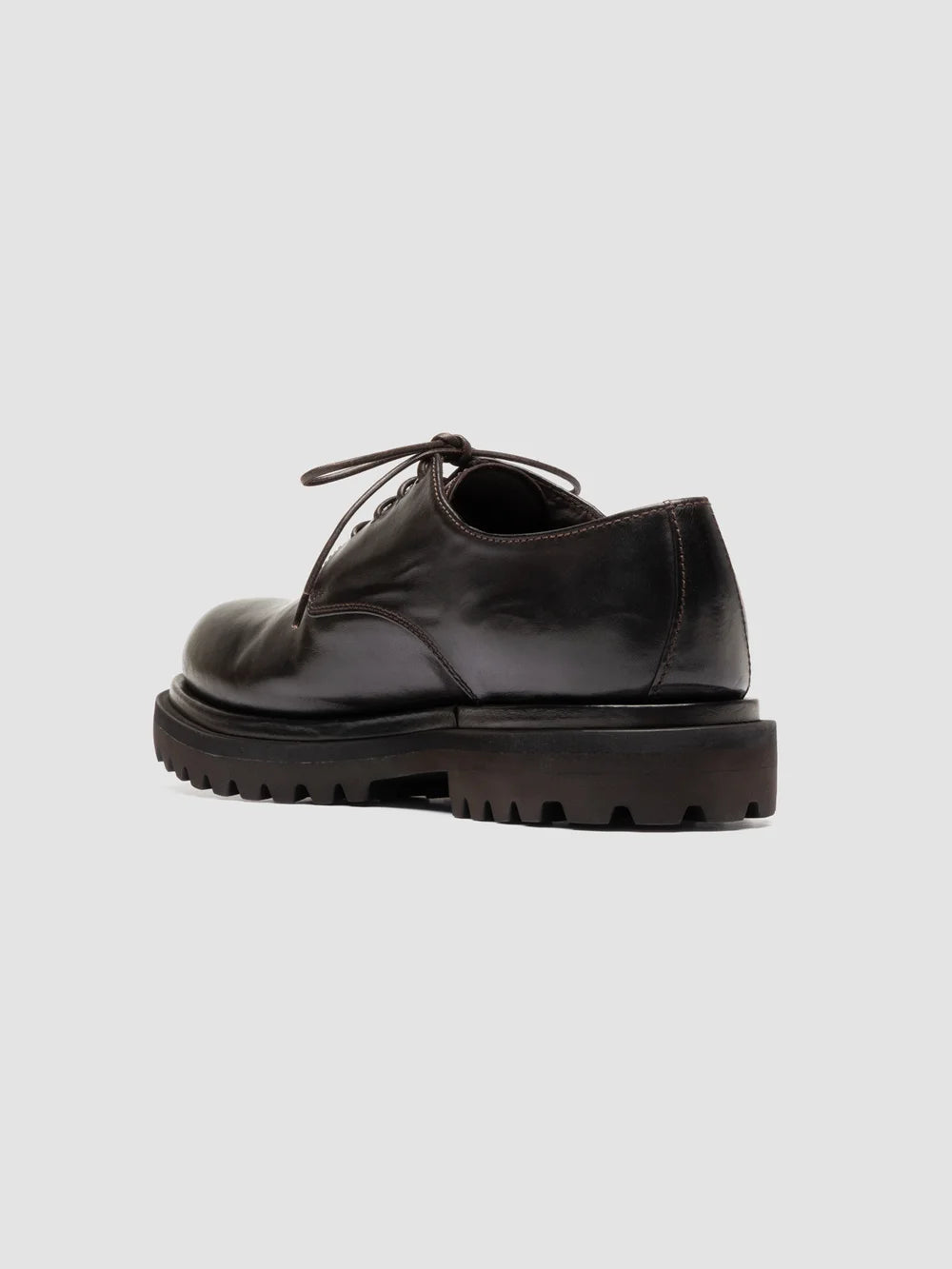 EVENTUAL DD 101 - Brown Leather Derby Shoes - image 4,side view