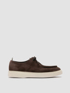 FRAME 011 - Scarpe Derby in Pelle Scamosciata Marrone