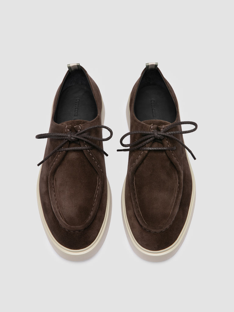 FRAME 011 - Brown Suede Derby Shoes