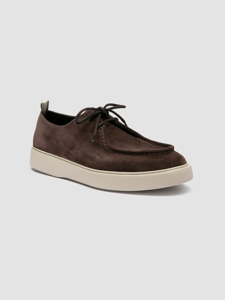 FRAME 011 - Brown Suede Derby Shoes