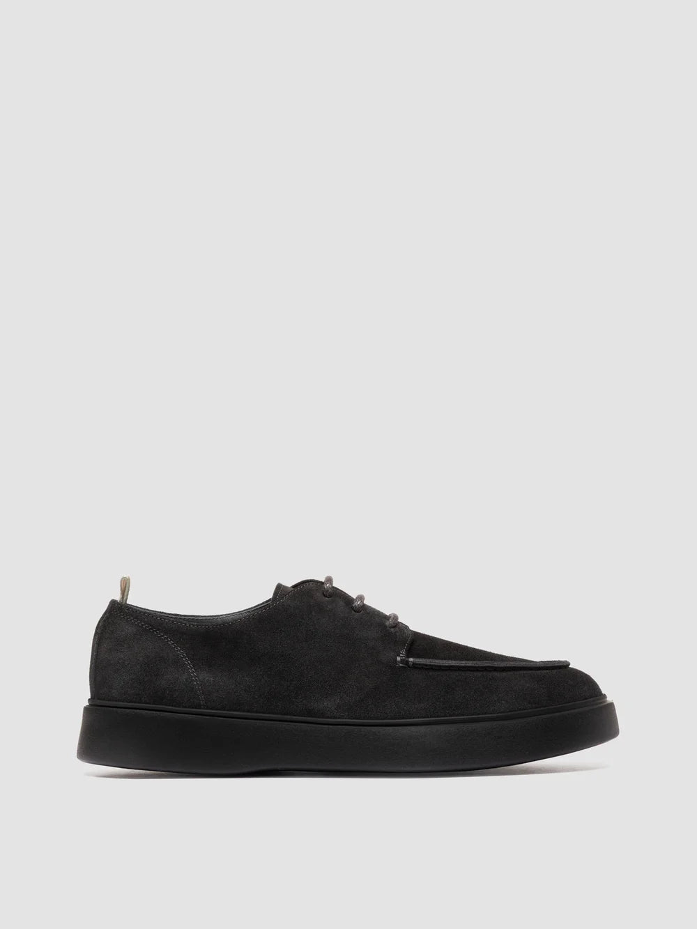 FRAME 019 - Scarpe Derby in Pelle Scamosciata Nera - image 1,side view