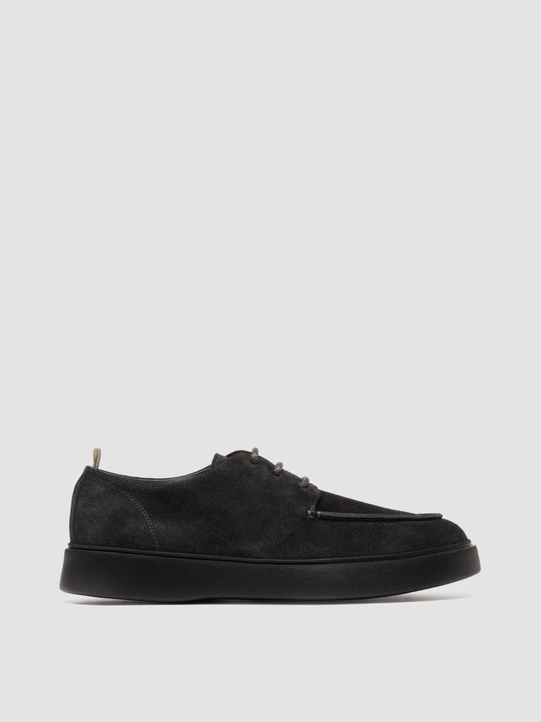 FRAME 019 - Scarpe Derby in Pelle Scamosciata Nera