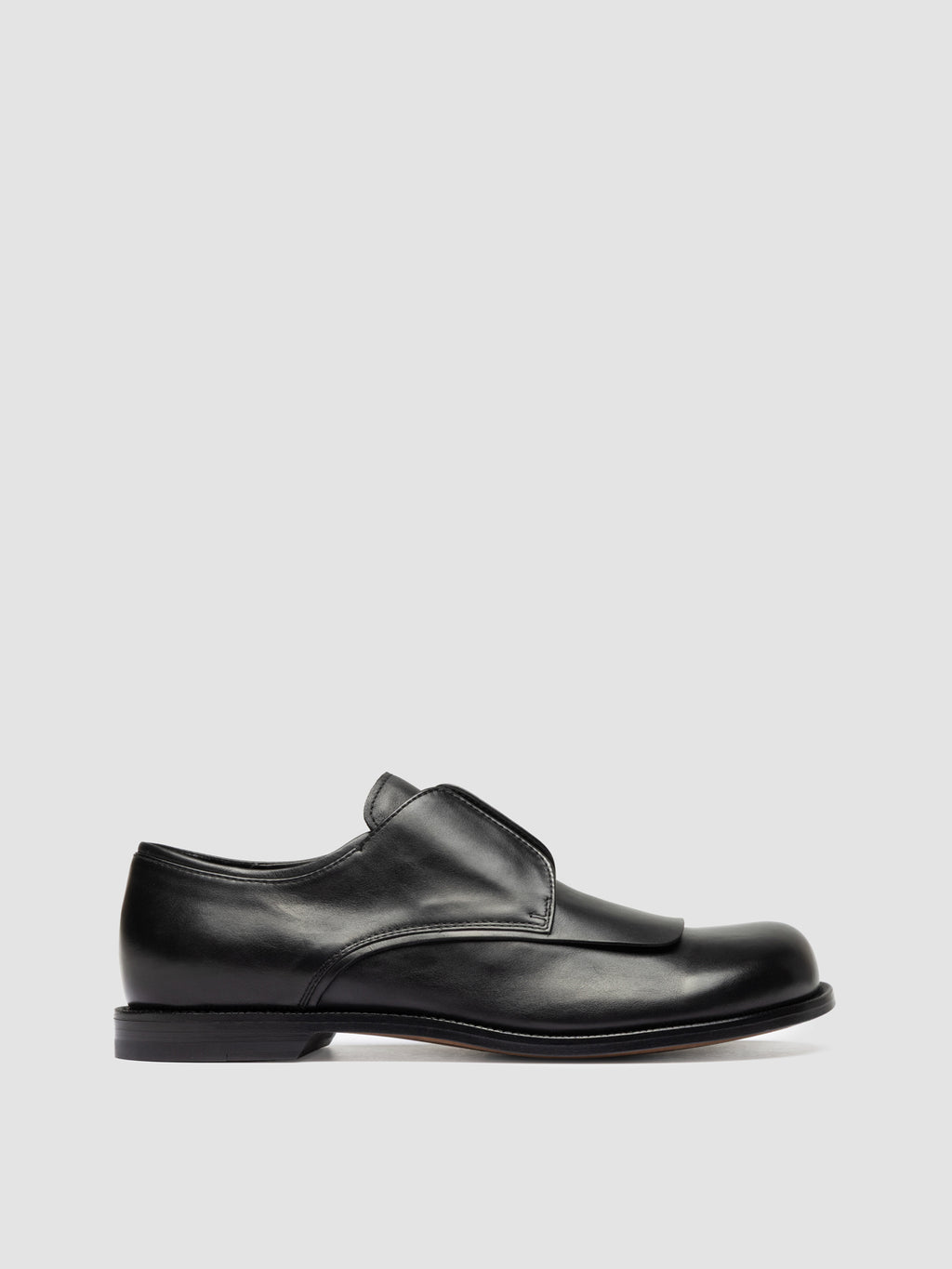 GEMSTONE 002 - Black Leather Derby Shoes - image 1