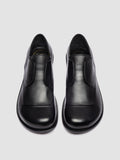 GEMSTONE 002 - Black Leather Derby Shoes - thumb image 2,side view