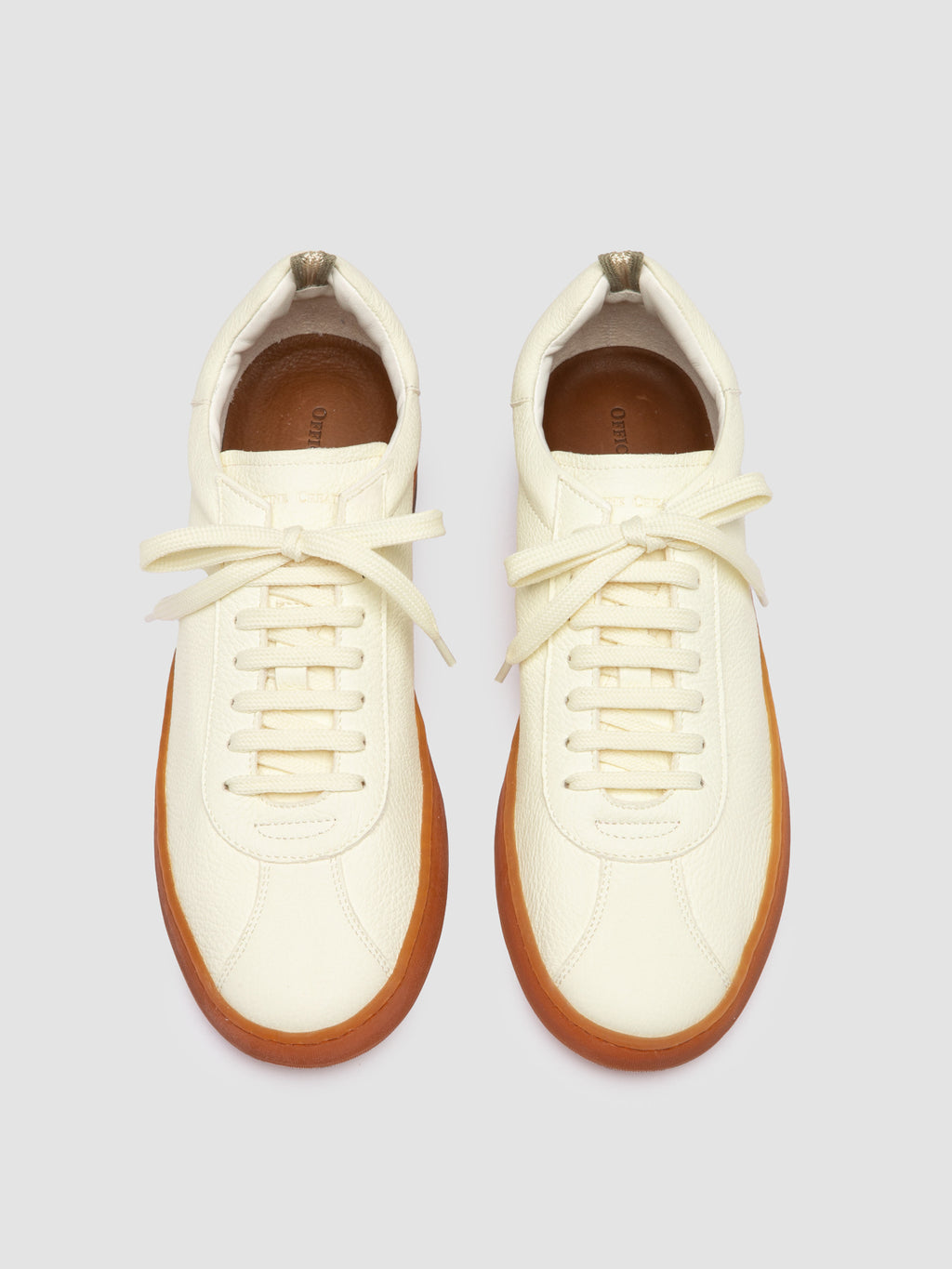 GINNASIO 001 - White Leather Sneakers - image 2,side view