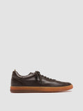 GINNASIO 001 - Brown Leather Sneakers - thumb image 1,side view