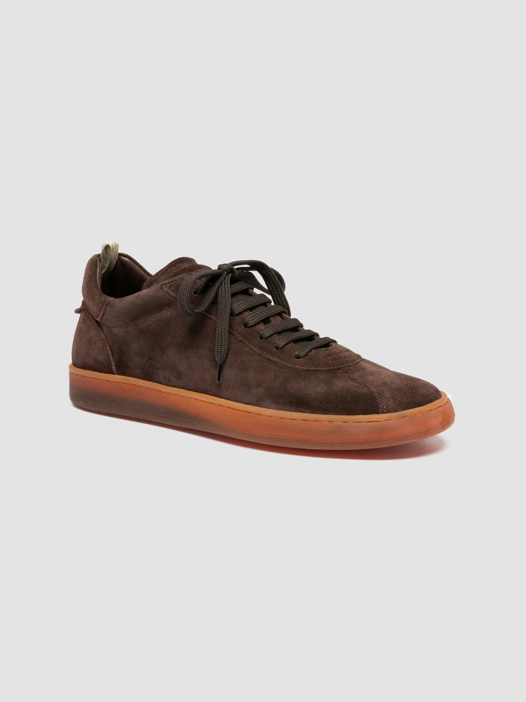 GINNASIO 001 - Brown Suede Sneakers - image 3,side view