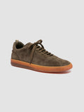 GINNASIO 001 - Green Suede Sneakers - thumb image 3,side view