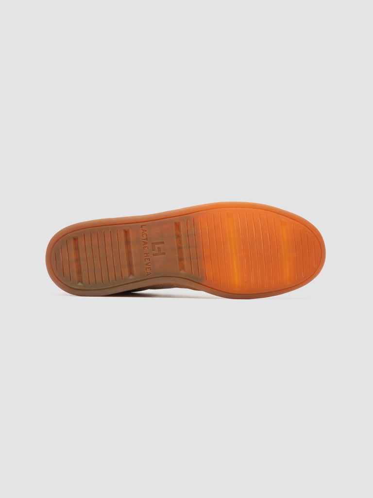 GINNASIO 001 - Beige Leather and Suede Sneakers