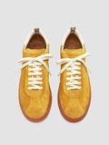 GINNASIO 001 - Yellow Leather and Suede Sneakers - thumb image 2,side view
